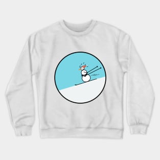 Frosty the Snowman on the Slope Crewneck Sweatshirt